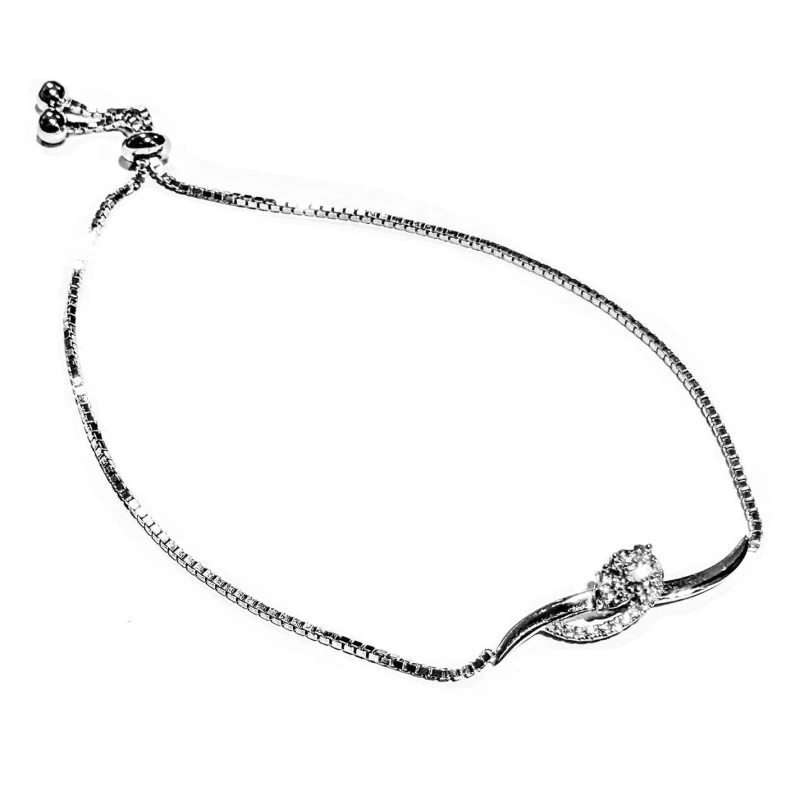 Image of Espree A beautiful Sterling Silver adjustable toggle brac Silver unisex one size