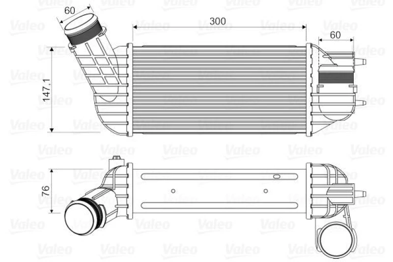 Image of Intercooler VALEO 818345