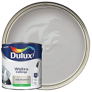 Image of Dulux Walls & Ceilings Chic Shadow Silk Emulsion Paint 2.5L