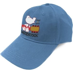 Image of Woodstock - Logo Unisex Baseball Cap - Blue
