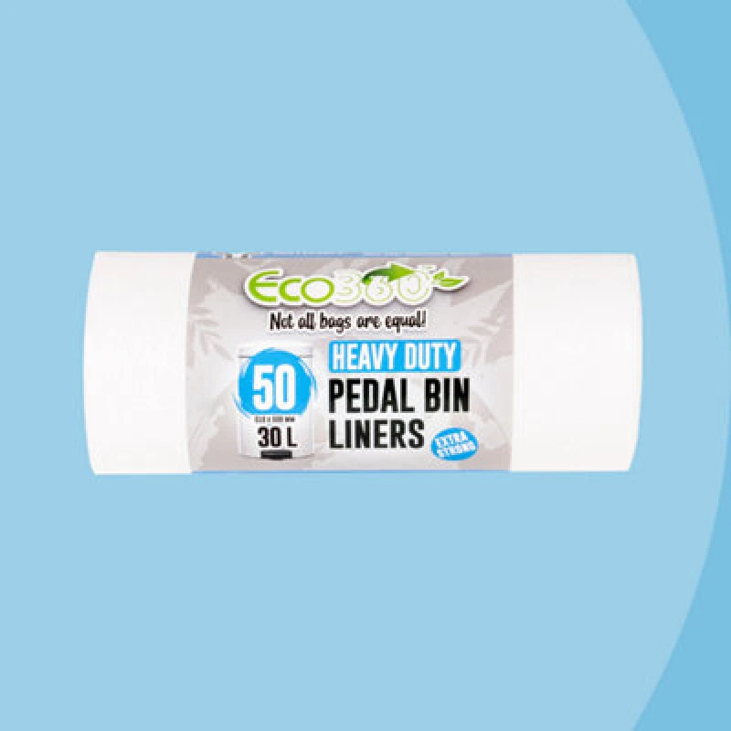 Image of Eco Bag 50 Heavy Duty Pedal Bin Liners / Bin Bags