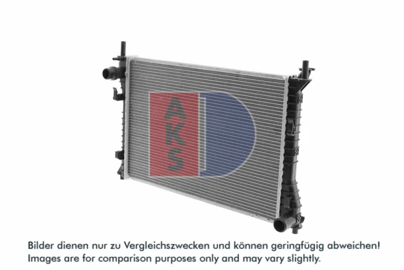 Image of AKS DASIS 090076N Engine radiator Aluminium, Brazed cooling fins Radiator,engine cooling (470)
