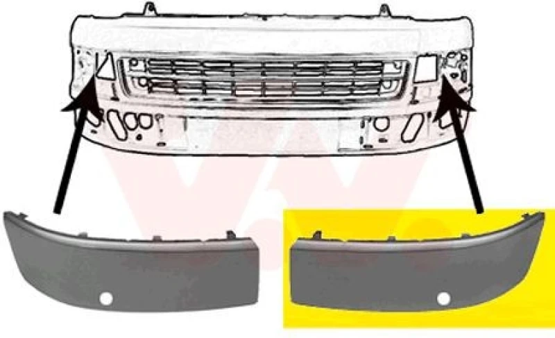 Image of VAN WEZEL Bumper cover VAN WEZEL 5790485