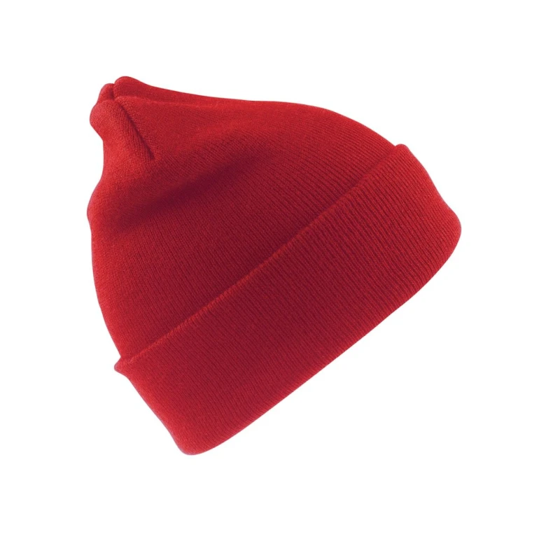 Image of Result Wool Ski Hat in Red Red Unisex One Size