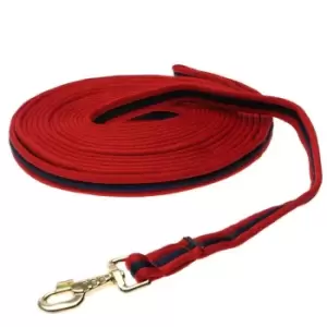 Image of Kincade Two Tone Padded Lunge Rein - Red