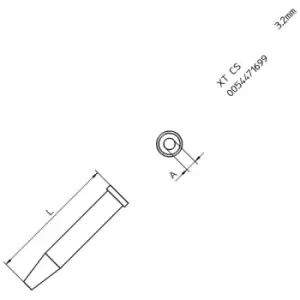 Image of Weller T0054471699 XT CS Soldering Tip Round 3.2mm