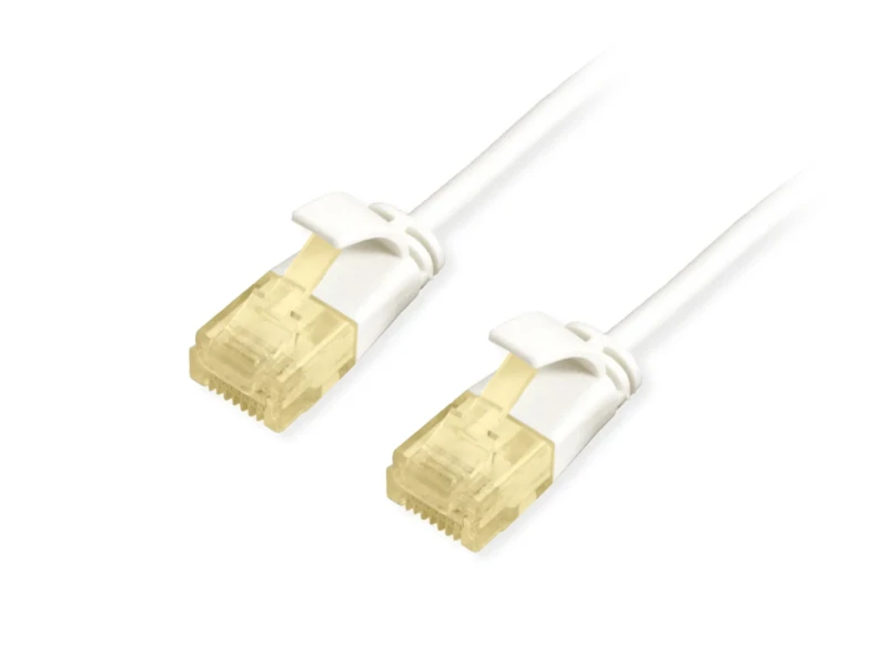 Image of Equip Cat.6A U/UTP Slim Patch Cable. 0.15m. White