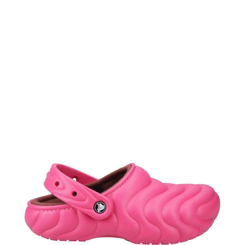 Image of Crocs Unisex Classic Lined Overpuff Clogs Dragon Fruit W5/M4