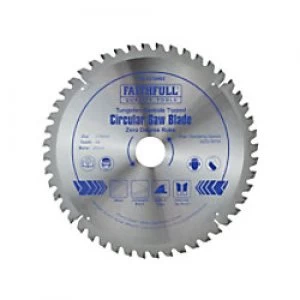 image of Faithfull Circular Saw Blade Zero Degree 216 x 30 mm x 48T