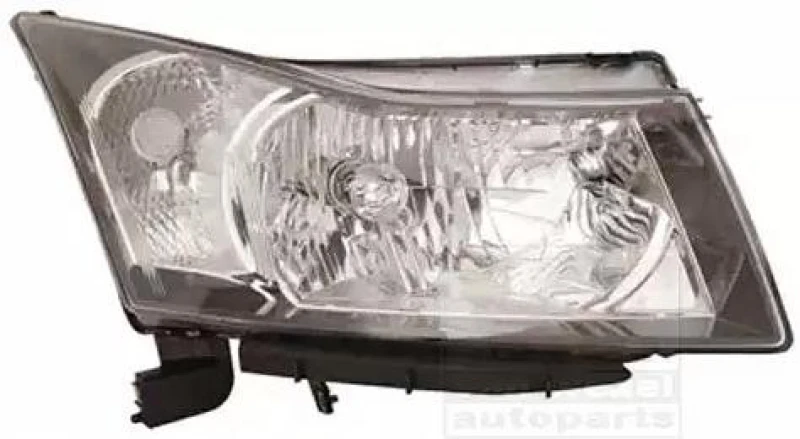 Image of VAN WEZEL 0820964 Headlights H4, Right, with motor for headlamp levelling Headlight (259)