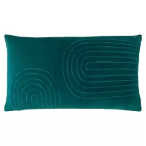 Image of Mangata Soft Velvet Cushion Teal