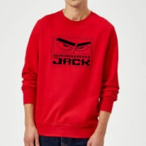 Image of Samurai Jack Stylised Logo Sweatshirt - Red - L