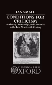 Image of Conditions for criticism by Ian Small