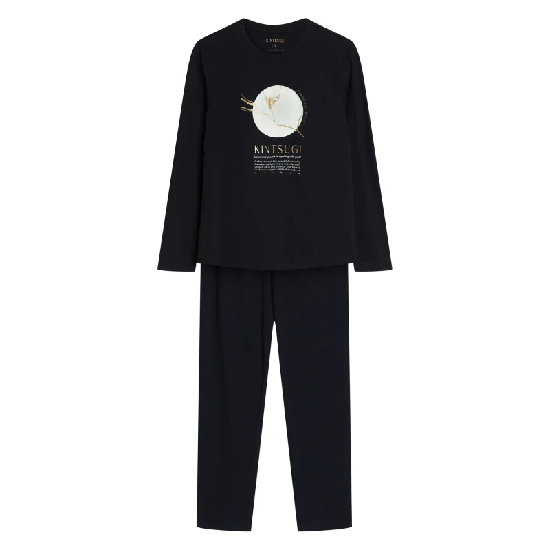 Image of Henderson Womens long-sleeve pyjama Henderson Dairoku Noir Female L