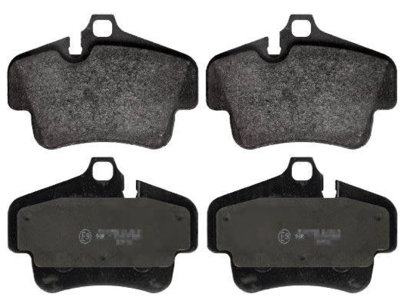 Image of Blue PRINT ADV184297 Brake pad set Rear Axle, prepared for wear warning indicator Brake Pad Set,disc brake (402)