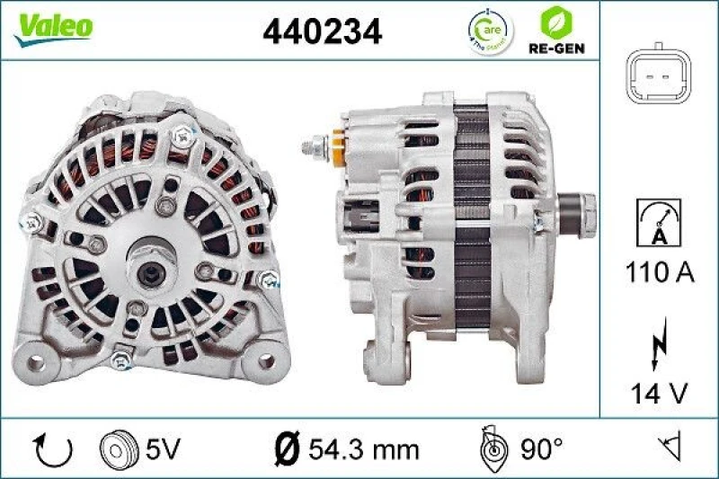 Image of Alternator VALEO 440234