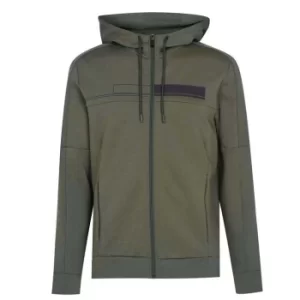 Image of Hugo Boss Athleisure Saggy 1 Zip Through Hoodie Dark Green 306 Men