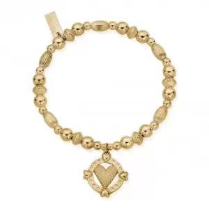 image of Gold Follow your Heart Bracelet GBCDR3225