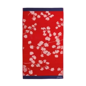 Image of Joules Penzance Bath Towel, Red