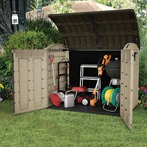 image of Keter Store It Out Ultra Large Garden & Bike Storage Beige & Brown - 6 x 4 ft