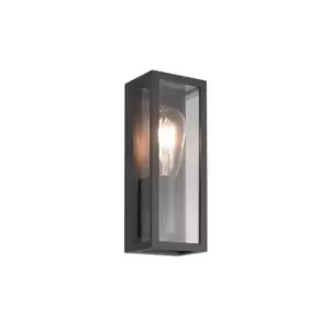 Image of Bobov Outdoor Sconce Wall Lamp 1x E27 Black IP65