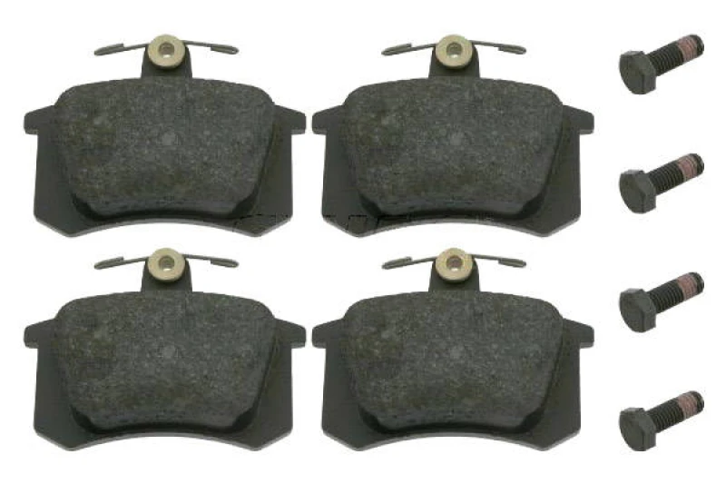 Image of SWAG 30 91 6144 Brake pad set Rear Axle, excl. wear warning contact, with bolts/screws Brake Pad Set,disc brake (402)