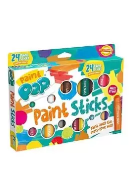 image of Paint Pop Paint Sticks Colour Pops Classic & Metallic Colours - 24 Pack