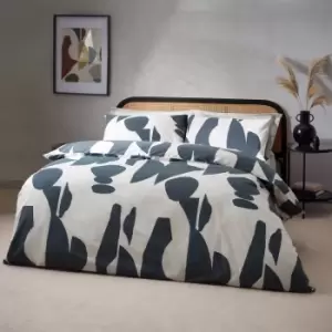 Image of Meta Abstract Cotton Rich Duvet Cover Set Dusk, Dusk / Single