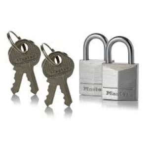 Image of Master Lock Solid Aluminium Padlocks 20mm 2 pack