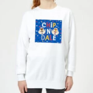Image of Disney Chip N' Dale Womens Sweatshirt - White - XS