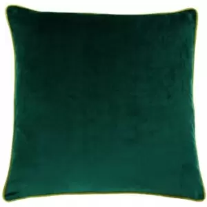 Image of Paoletti Meridian Cushion Cover (55x55cm) (Emerald Green/Moss) - Emerald Green/Moss