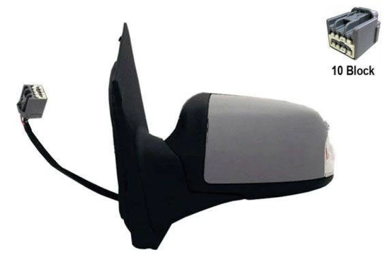 Image of ALKAR 6139400 Wing mirror Left, Electric, Convex, primed Outside Mirror (50)