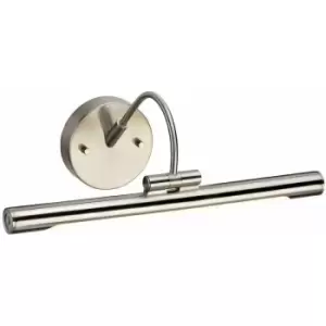 Image of Loops - Single Bulb Adjustable LED Fitting Picture Light Brushed Nickel LED 4.6W Bulb
