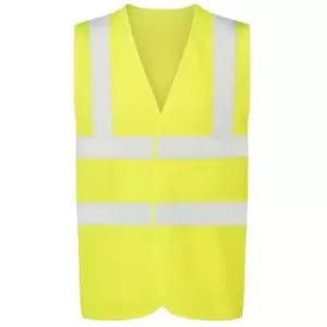 Image of Ultimate Clothing Collection Unisex UCC4 Adult Hi-Vis Vest (XXL) (Yellow) - Yellow