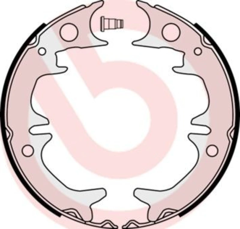 Image of BREMBO Handbrake shoes BREMBO S 83 543