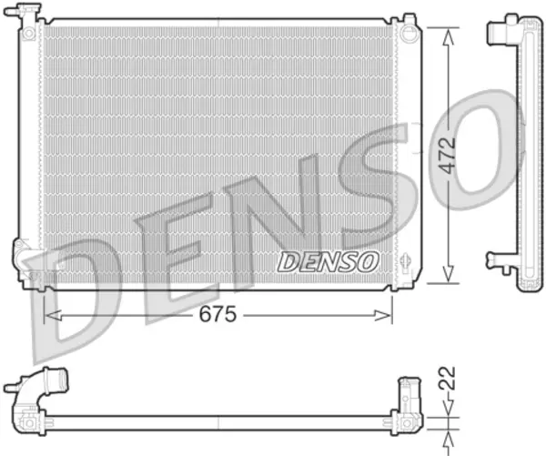 Image of Denso Radiator DRM51010