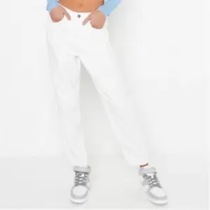 Image of Missguided Petite Riot Mom Jeans - White