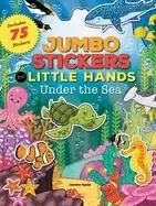 Image of jumbo stickers for little hands under the sea includes 75 stickers