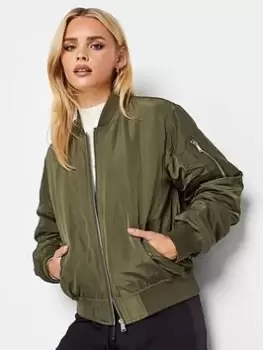 Image of PixieGirl Petite Bomber Jacket, Green, Size 14, Women