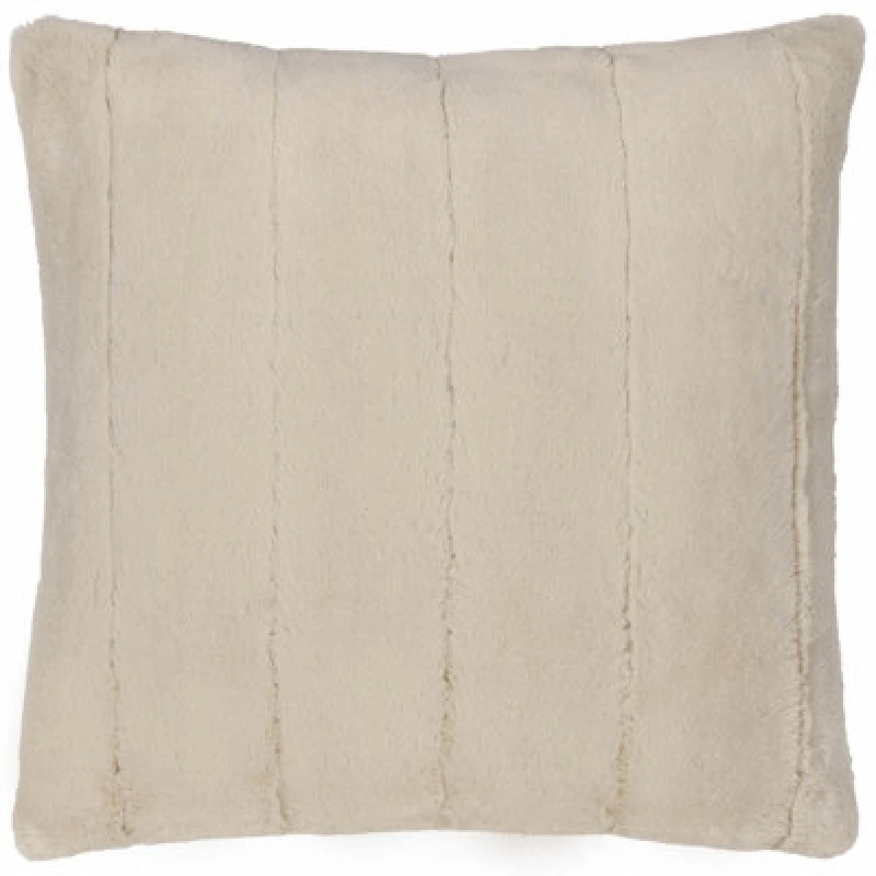 Image of Paoletti Paoletti Empress Faux Fur Cushion in Light Beige Size: 45cm x 45cm Light Beige 45cm x 45cm Unisex 5025532831590