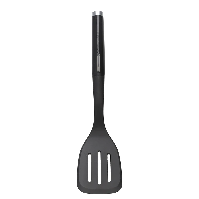 image of KitchenAid KitchenAid Classic Plastic Slotted Turner - Black