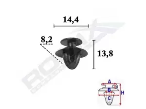 Image of ROMIX Holding Clip, interior panels VOLVO C70577 680097
