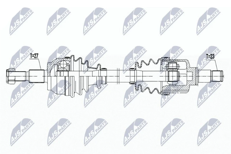 Image of NTY NPW-FR-121 Drive shaft Front Axle Left Drive Shaft (13)
