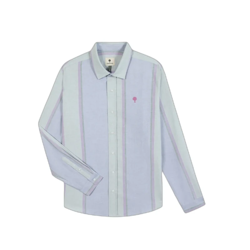 Image of Faguo Long sleeve shirt Faguo Iraty Bleu Male M