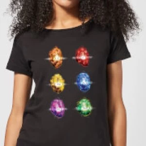 Image of Avengers Infinity Stones Womens T-Shirt - Black