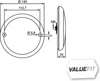 Image of Side & Rear Lamp 2SD238003-251 by Hella Left