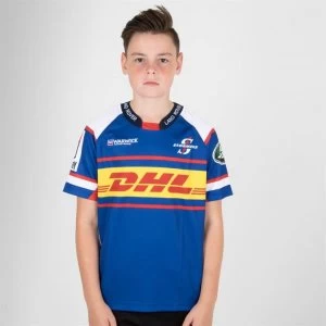 Image of Genuine Connection Promotions Stormers Replica Rugby Shirt Kids - Royal/White