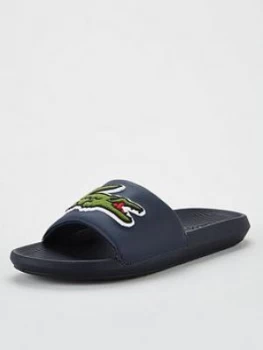 Image of Lacoste Croco Sliders - Navy, Size 9, Men