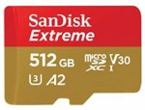 Image of SanDisk Extreme 512GB MicroSDXC Memory Card