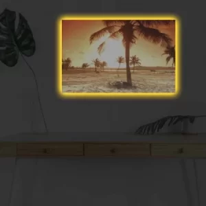 Image of 4570DHDACT-050 Multicolor Decorative LED Lighted Canvas Painting